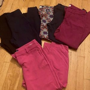 Old Navy Sz6 Pants Bundle (Pixie, Harper, Skinny)